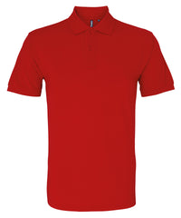 Asquith & Fox Men's Organic Polo - Cherry Red