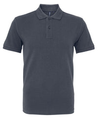 Asquith & Fox Men's Organic Polo - Graphite