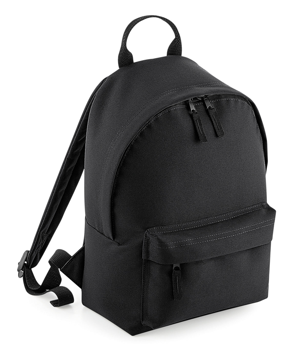 BagBase Mini Fashion Backpack - Black/Black