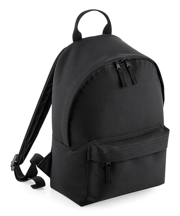 BagBase Mini Fashion Backpack - Black/Black