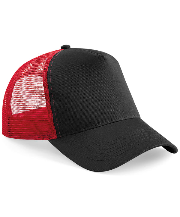 Beechfield Snapback Trucker - Black/Classic Red