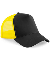 Beechfield Snapback Trucker - Black/Yellow