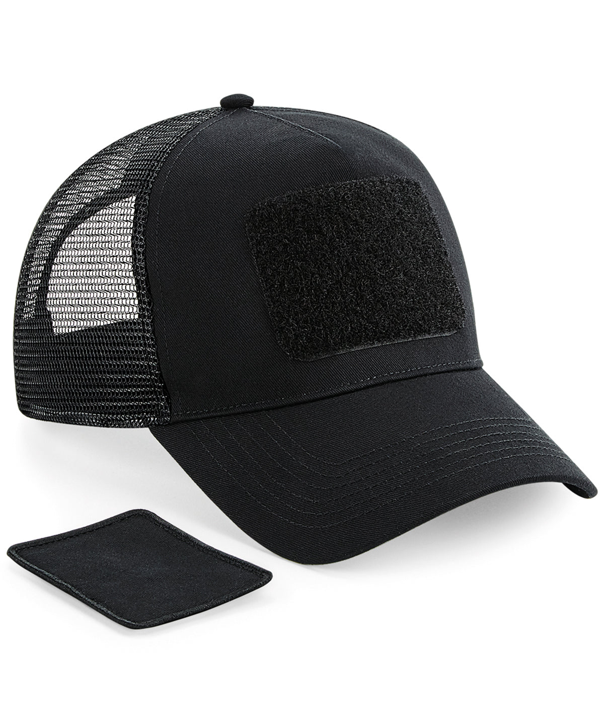 Beechfield Patch Snapback Trucker - Black