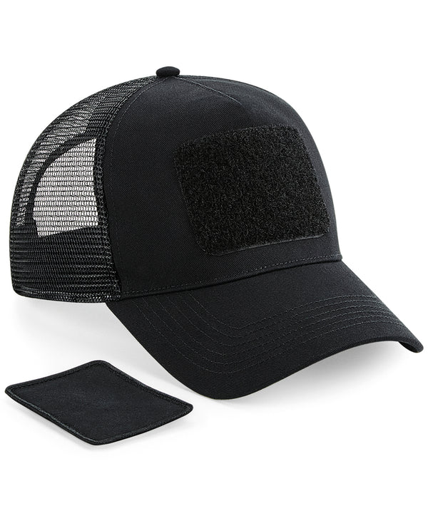 Beechfield Patch Snapback Trucker - Black