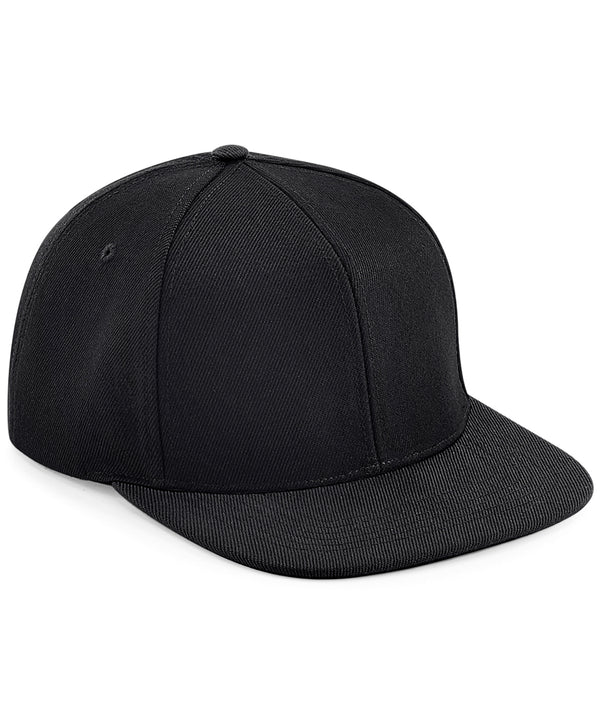 Beechfield Original Flat Peak 6-panel Snapback - Black/Black