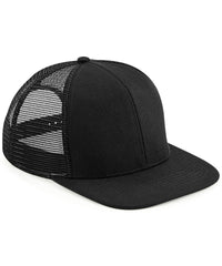Beechfield Original Flat Peak 6-panel Trucker - Black/Black