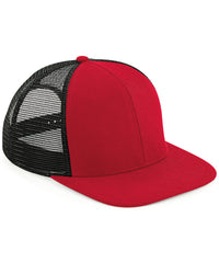 Beechfield Original Flat Peak 6-panel Trucker - Classic Red/Black