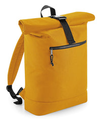 BagBase Recycled Rolled-top Backpack - Mustard
