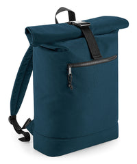 BagBase Recycled Rolled-top Backpack - Petrol