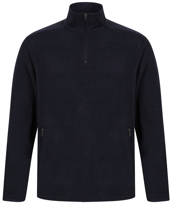 Henbury ¼ Zip Microfleece Jacket - Navy