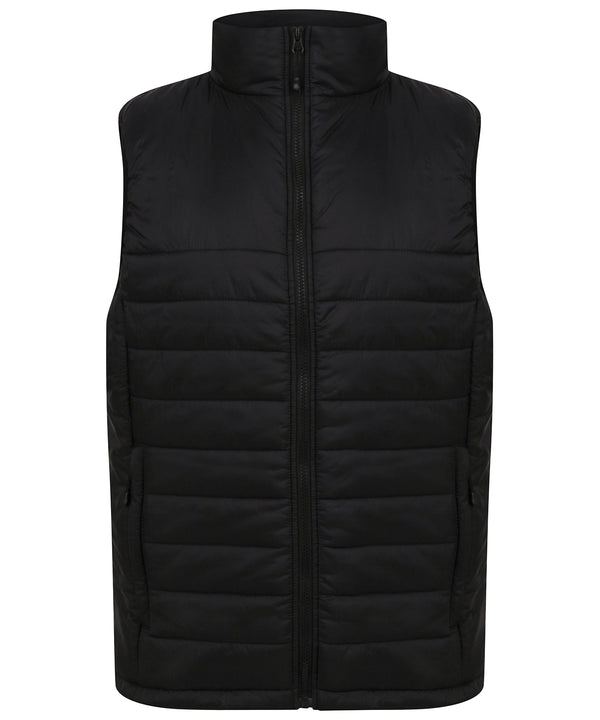 Henbury Unisex Padded Gilet - Black