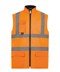Yoko Hi-vis Padded Bodywarmer - Orange