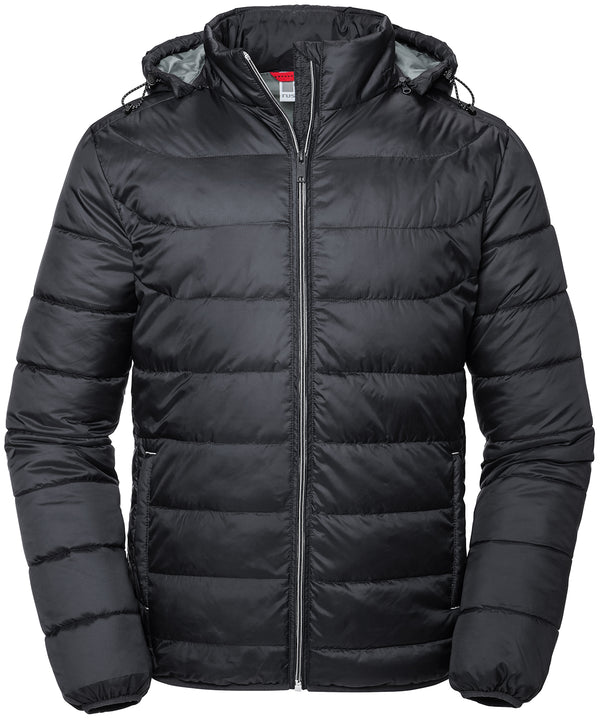 Russell Athletic Hooded Nano Jacket - Black