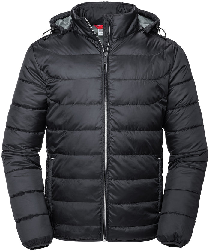 Russell Athletic Hooded Nano Jacket - Black