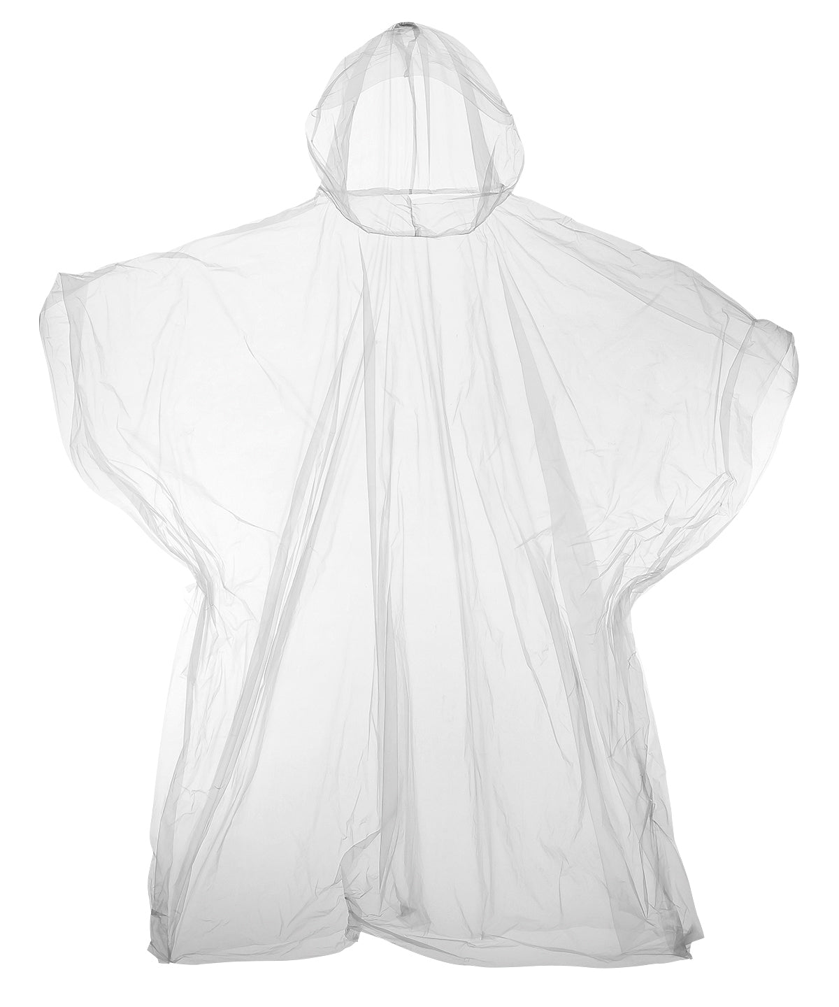 Homeliving Kids Emergency Hooded Plastic Poncho - Clear