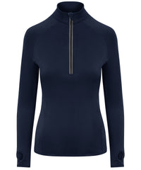 AWDis Women's Cool Flex Long Half-zip Top - French Navy