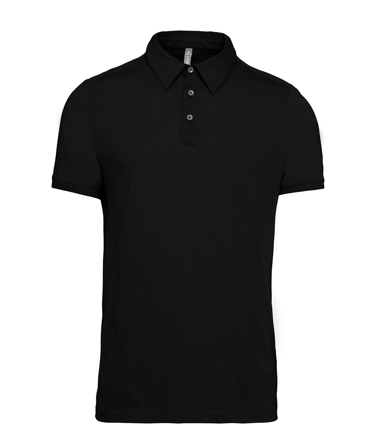 Kariban Jersey Knit Polo Shirt - Black