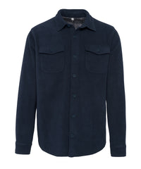 Kariban Sherpa-lined Fleece Overshirt - Navy/Storm Grey