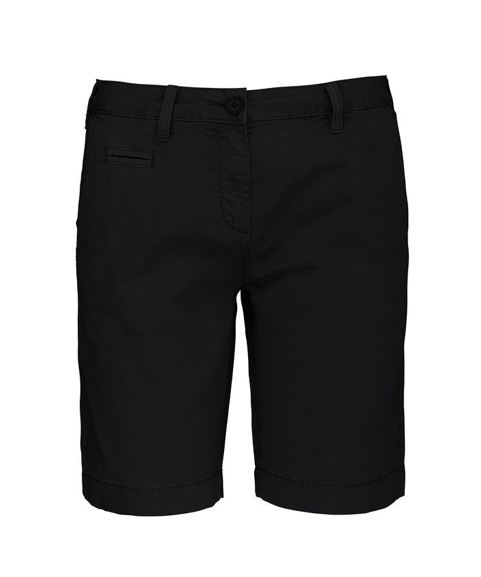 Kariban Ladies' Washed Effect Bermuda Shorts - Washed Charcoal