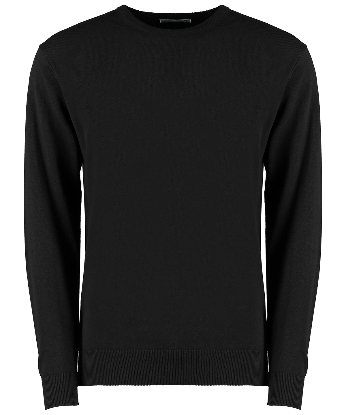 Kustom Kit Regular Fit Arundel Crew Neck Sweater - Black