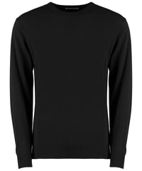 Kustom Kit Regular Fit Arundel Crew Neck Sweater - Black