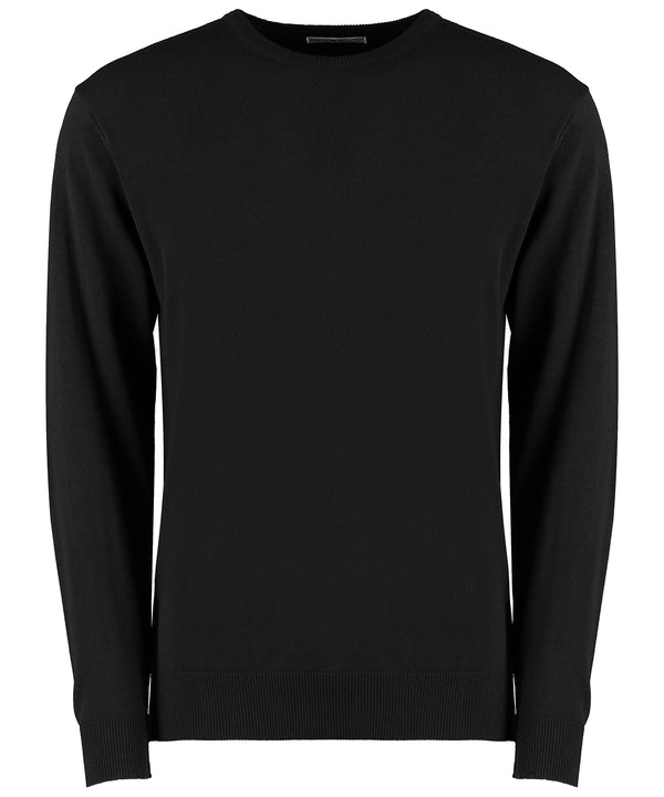 Kustom Kit Regular Fit Arundel Crew Neck Sweater - Black