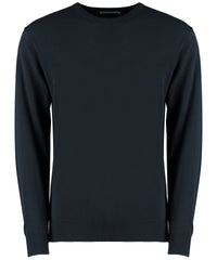 Kustom Kit Regular Fit Arundel Crew Neck Sweater - Navy