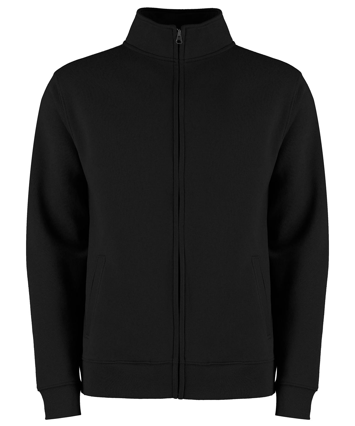Kustom Kit Regular Fit Zipped Sweatshirt - Black