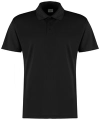 Kustom Kit Regular Fit Micro Mesh Polo with Cooltex® Plus - Black