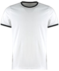 Kustom Kit Fashion Fit Ringer Tee - White/Black