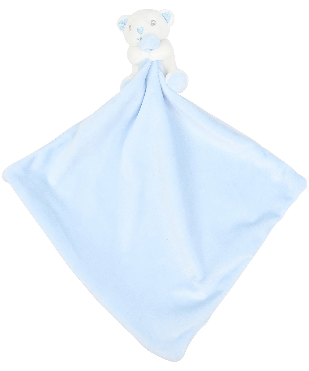 Mumbles Baby Animal Comforter with Rattle - Blue Bear