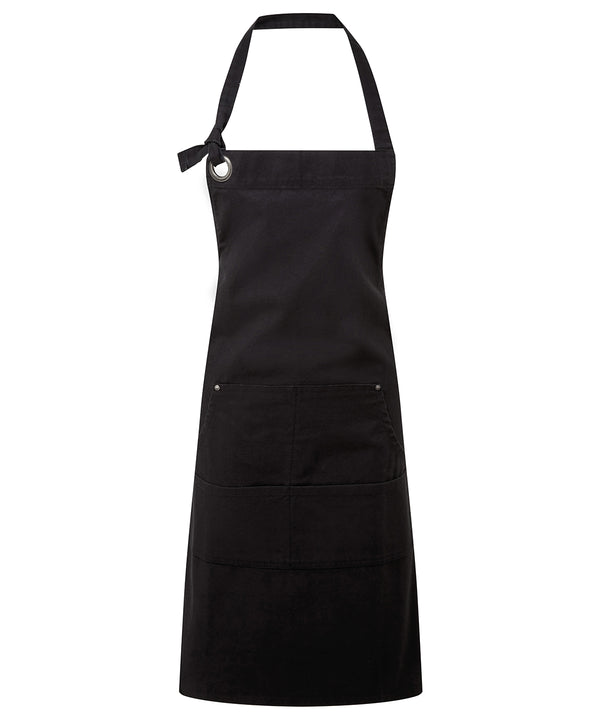 Premier Calibre Heavy Cotton Canvas Pocket Apron - Black