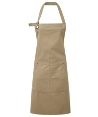 Premier Calibre Heavy Cotton Canvas Pocket Apron - Khaki