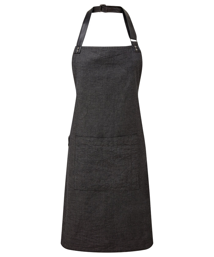 Premier Annex Oxford Bib Apron - Black
