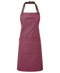 Premier Annex Oxford Bib Apron - Burgundy