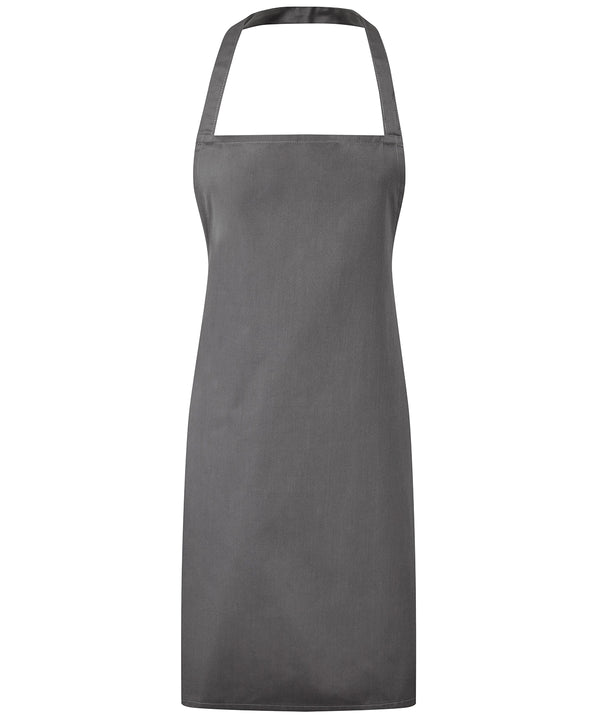 Premier Essential Bib Apron - Dark Grey