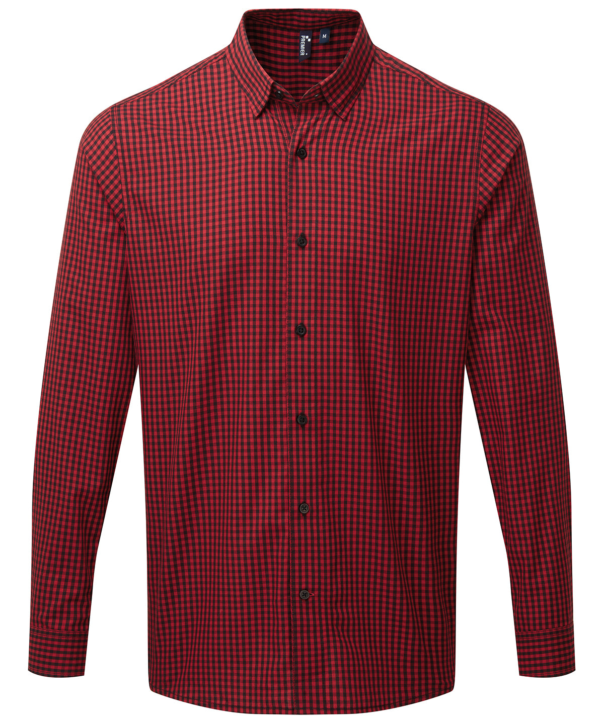 Premier Maxton Check Long Sleeve Shirt - Black/Red