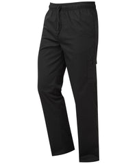 Premier Chef's Essential Cargo Pocket Trousers - Black