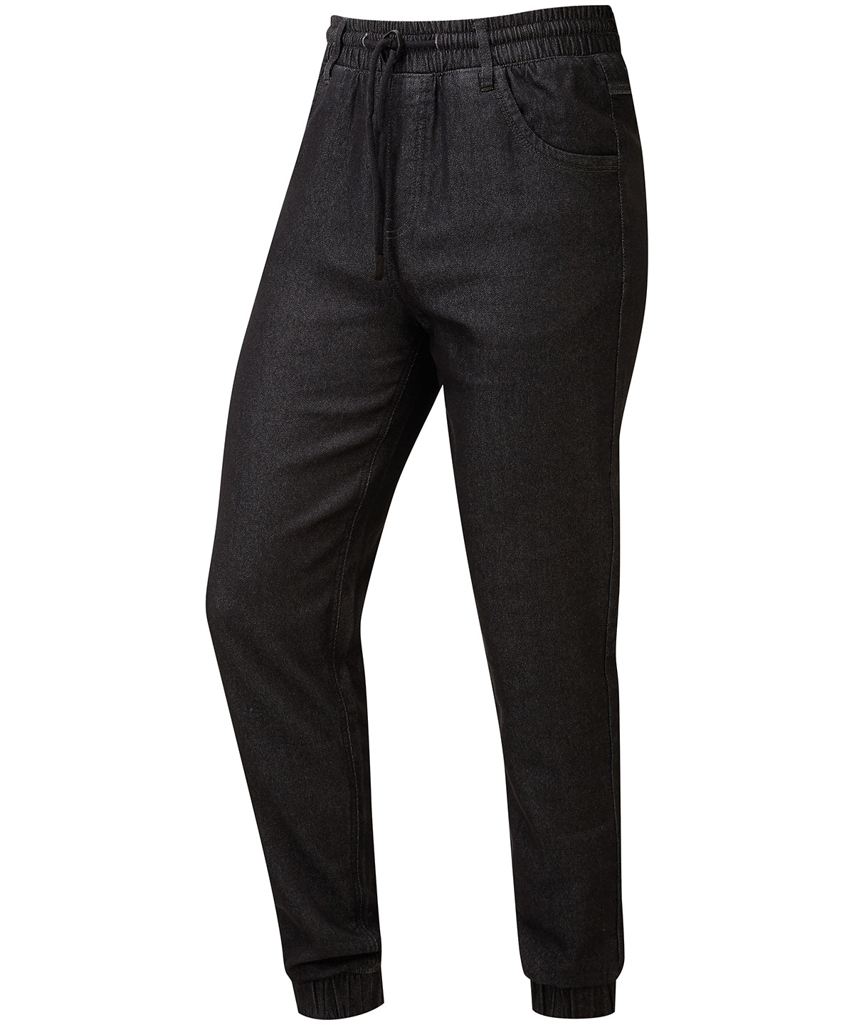 Premier Chef's Artisan Jogger Bottoms - Black Denim