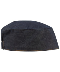 Premier Chef's Skull Cap - Indigo Denim