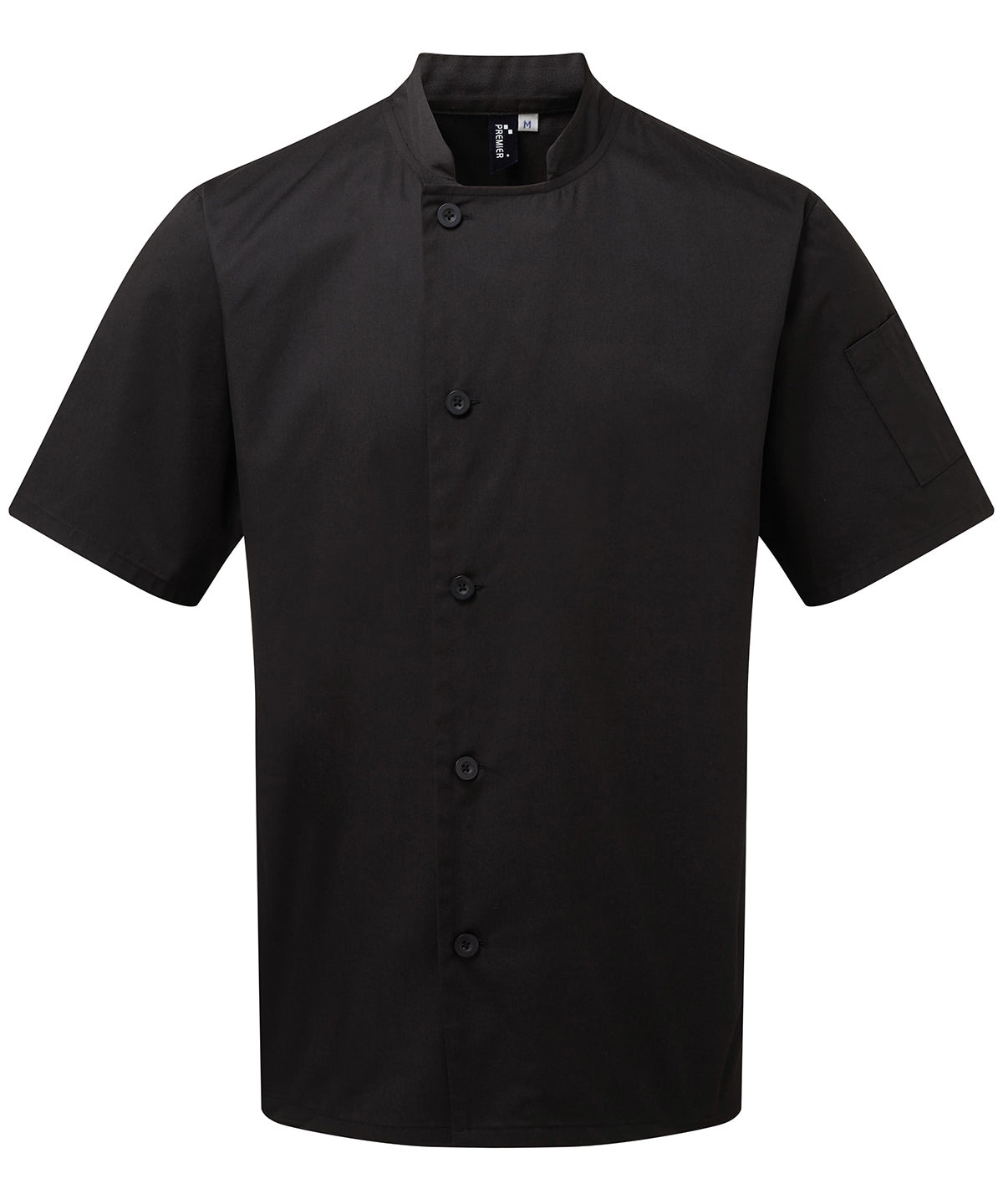 Premier Chef's Essential Short Sleeve Jacket - Black