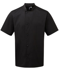 Premier Chef's Essential Short Sleeve Jacket - Black