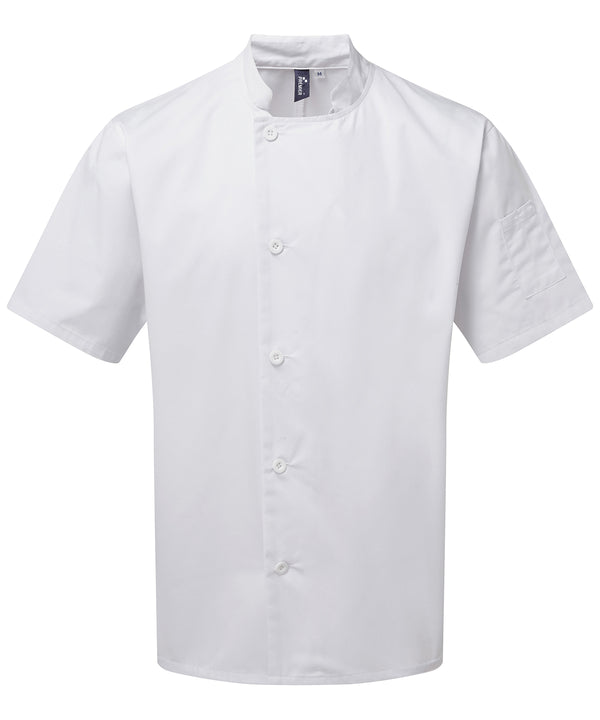 Premier Chef's Essential Short Sleeve Jacket - White