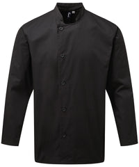 Premier Chef's Essential Long Sleeve Jacket - Black