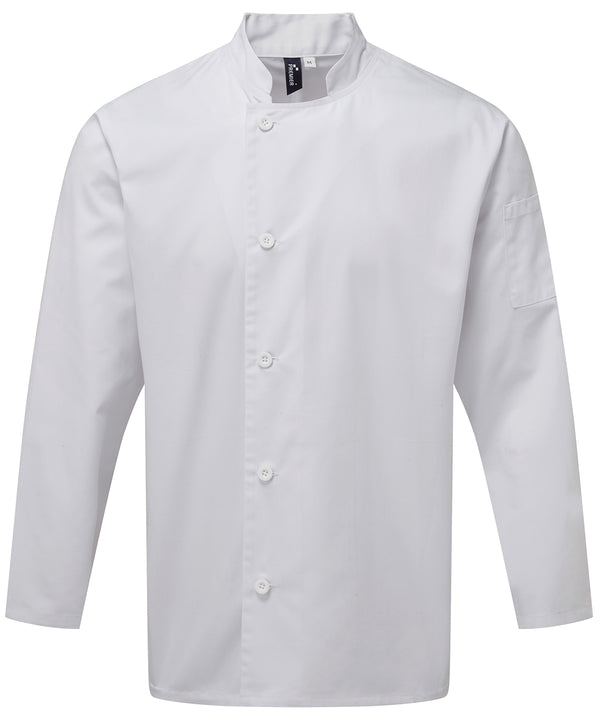 Premier Chef's Essential Long Sleeve Jacket - White