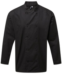 Premier Chef's Coolchecker® Long Sleeve Jacket - Black