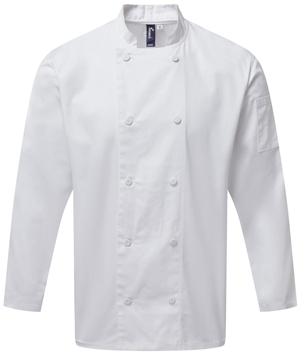 Premier Chef's Coolchecker® Long Sleeve Jacket - White
