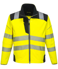 Portwest PW3 Hi-vis Softshell Jacket - Yellow/Black