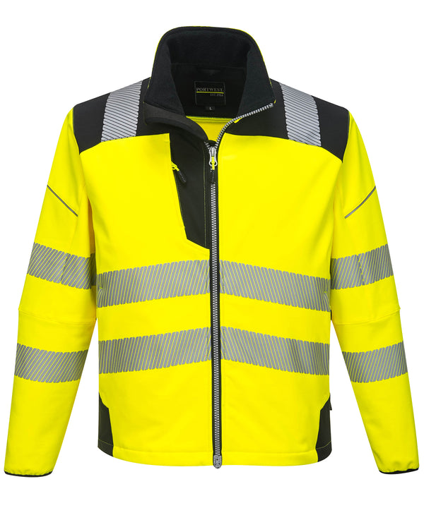 Portwest PW3 Hi-vis Softshell Jacket - Yellow/Black