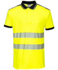Portwest PW3 Hi-vis Polo Shirt - Yellow/Black